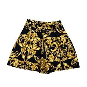 PLT Tribute Barocco Cosplay alternative Black gold shorts NWOT Sz 2